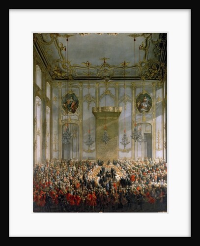 Court Banquet in the Great Antechamber of the Hofburg Palace, Vienna by Martin van Mytens or Meytens