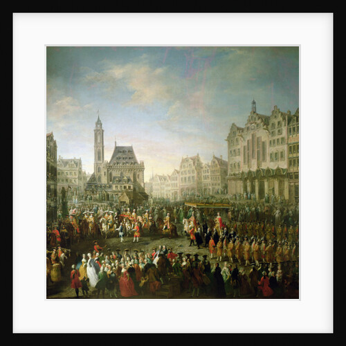 The coronation procession of Joseph II, in Romerberg, 1764 by Martin van Mytens or Meytens