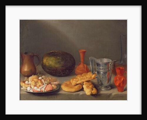Still life with bread, 1648 by Francisco Palacios
