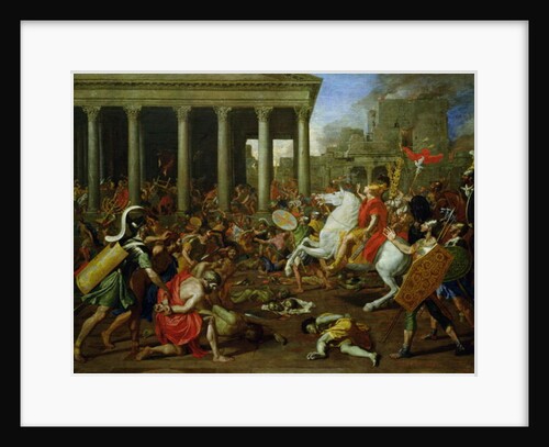 The Destruction of the Temples in Jerusalem by Titus, c.1638/39 by Nicolas Poussin