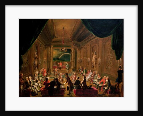 Initiation ceremony in a Viennese Masonic Lodge during the reign of Joseph II, with Mozart seated on the extreme left, 1784 by Ignaz Unterberger