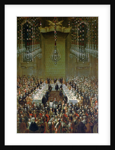 Banquet in the Redoutensaal, Vienna, 1760 by Martin van Mytens or Meytens