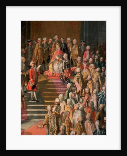 The Investiture of Joseph II Emperor of Germany in Frankfurt Cathedral, following his coronation, 1764 by Martin van Mytens or Meytens
