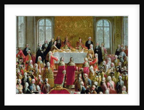 The Coronation Banquet of Joseph II, Emperor of Germany, 1764 by Martin van Mytens or Meytens