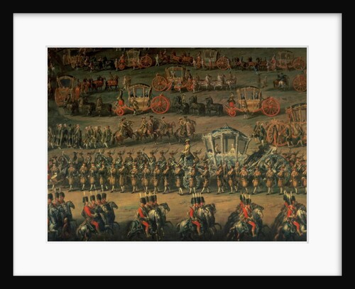 The arrival of Isabella of Parma on the occasion of her wedding to Joseph II, 1760 by Martin van (school of) Mytens or Meytens