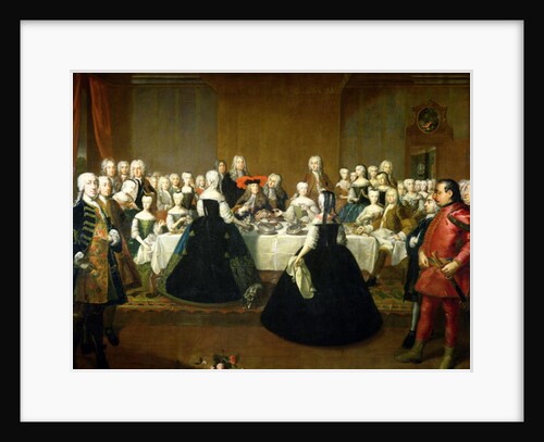 Wedding Breakfast of Empress Maria Theresa of Austria and Francis of Lorraine, c.1736 by Martin van Mytens or Meytens