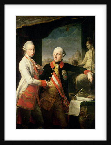 Kaiser Joseph II, and the Grand Duke Leopold of Tuscany, 1769, by Pompeo Girolamo Batoni