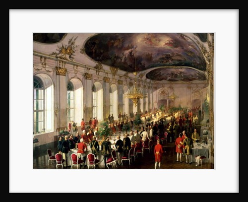Celebration on the occasion of the anniversary of the Military Order of Maria Theresa, 1861 by Siegmund L'Allemand