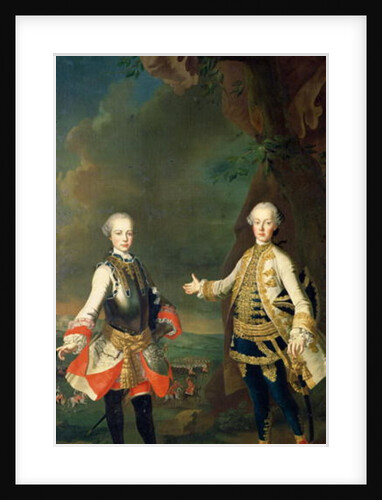 Joseph and Leopold, sons of Francis I and Maria Theresa of Austria, later Joseph II and Leopold II by Martin van Mytens or Meytens