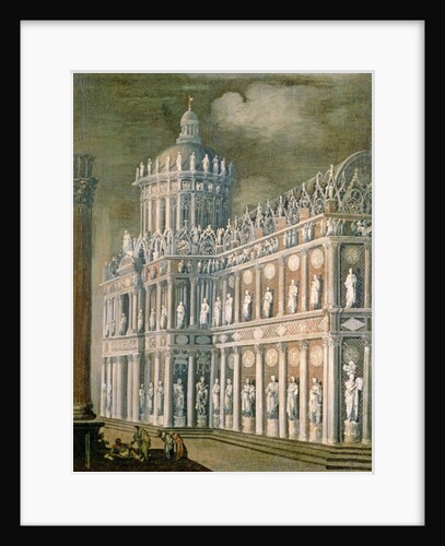 Architectural Fantasy depicting the healing of the paralysed, 1622 by Francois de Nome