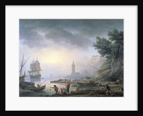 Seaport at Dawn, 1751 by Claude Joseph Vernet