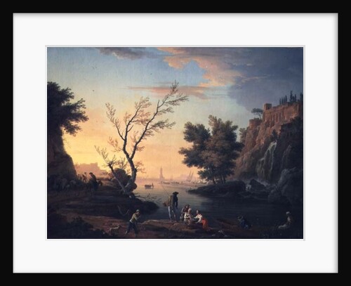 Seaport at Sunset, 1751 by Claude Joseph Vernet