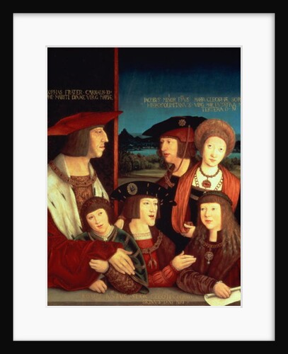 Maximilian I with his first wife Mary of Burgundy by Bernhard Strigel