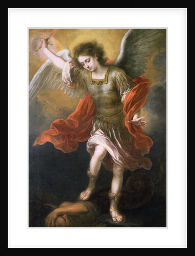 Saint Michael banishes the devil to the abyss, 1665/68 by Bartolome Esteban Murillo