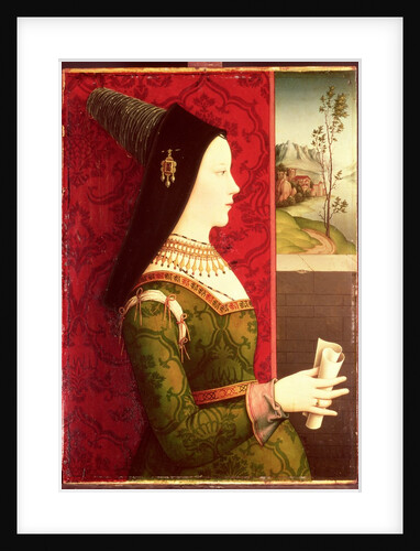 Mary of Burgundy daughter of Charles the Bold, Duke of Burgundy, wife of Emperor Maximilian I of Austria and mother of King Philip I of Spain by Ernst Maler