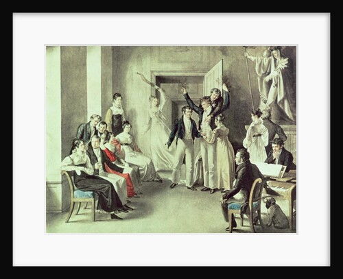 The family of Franz Peter Schubert playing games by Leopold Kupelwieser
