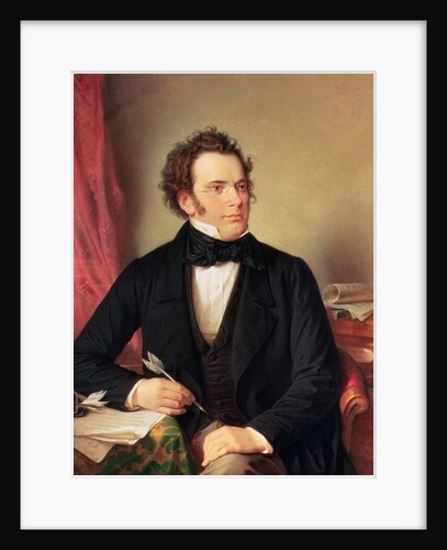 Franz Peter Schubert, 1825 by Wilhelm August Rieder