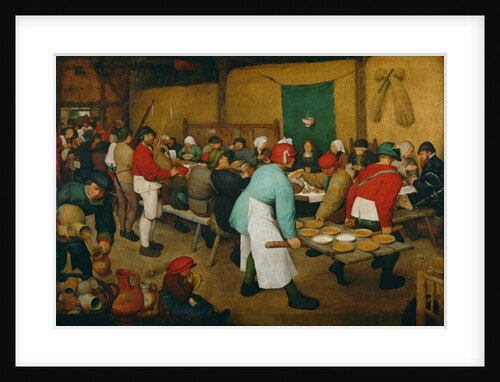 Peasant Wedding, 1568 by Pieter the Elder Bruegel