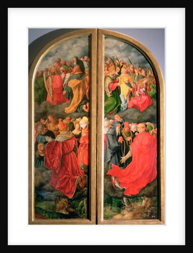 All Saints Day altarpiece, partial copy in the form of two side panels, 16th century by Albrecht Durer or Duerer