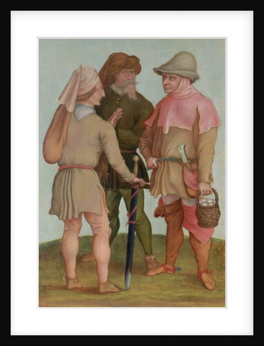 Three peasants, 16th or 17th century by Albrecht Durer or Duerer
