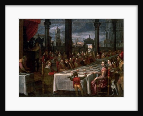 Wedding banquet of Grand Duke Ferdinand I of Tuscany, 1590 by Domenico Cresti Passignano