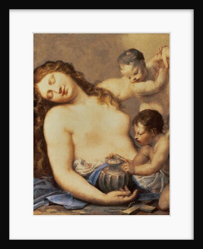 Penitent Mary Magdalene with putti by Pietro Liberi