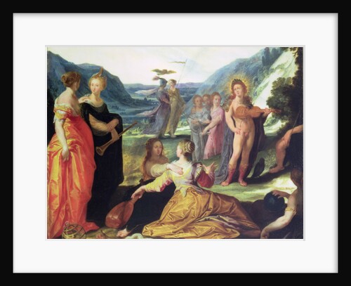 Apollo, Pallas and the Muses, 16th century by Bartholomaeus Spranger