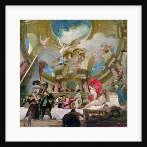 Apotheosis of the Renaissance, study for the decoration of the staircase in the Kunsthistorisches Museum, Vienna by Mihaly Munkacsy