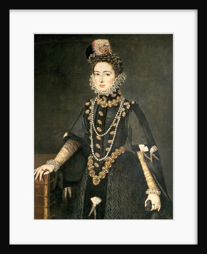 Infanta Catalina Micaela, Duchess of Savoy, daughter of Philip II of Spain and Isabella of Valois, married Charles Emmanuel, Duke of Savoy, 1584 by Sofonisba Anguissola