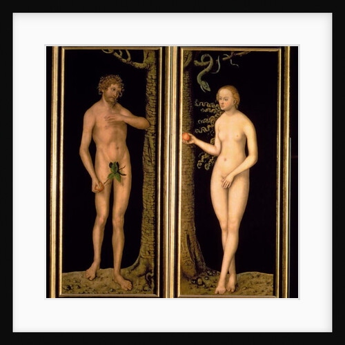 Adam and Eve, 1537 by Lucas the Elder Cranach