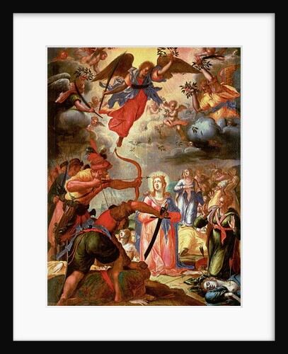 The Martyrdom of St. Ursula, early 17th century by or Wit Peter (c.1548-1628) Witte