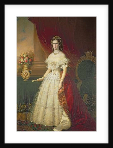 Empress Elizabeth of Bavaria, 1863 by Franz the Younger Russ