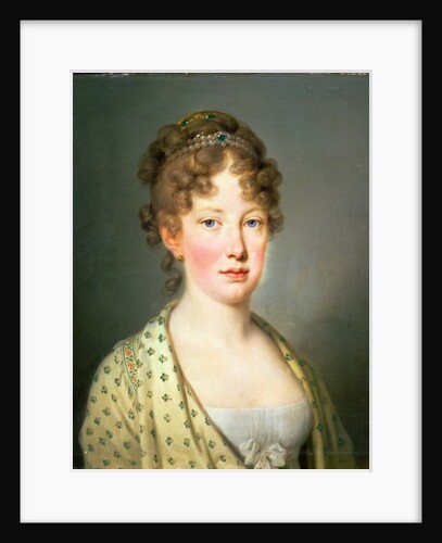 Archduchess Leopoldina of Austria, 1st wife of Emperor Dom Pedro IV of Portugal by Josef Kreutzinger