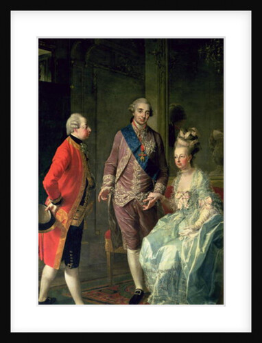 Archduke Maximilian Franz visiting Marie Antoinette and Louis XVI c.1775 by Josef Hauzinger