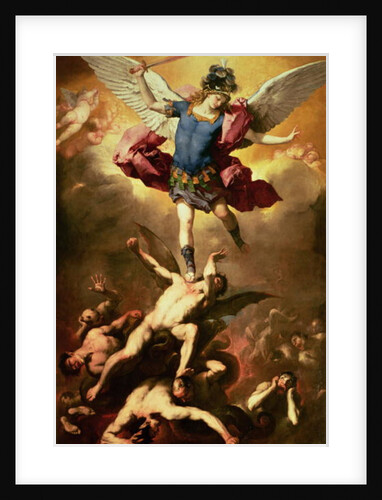 Archangel Michael overthrows the rebel angel, c.1660-65 by Luca Giordano