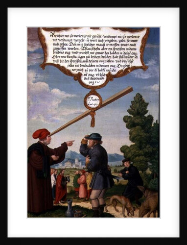 Why note the splinter in your brother's eye, and fail to see the plank in your own eye? by Matthias Gerung or Gerou