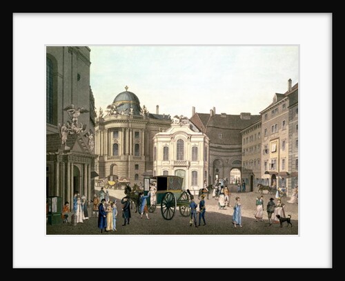 View of Michaelerplatz showing the Old Burgtheater by Karel Postl
