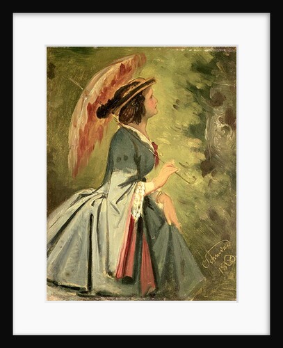 Portrait of Anna, the artist's daughter, 1860 by Moritz Ludwig von Schwind