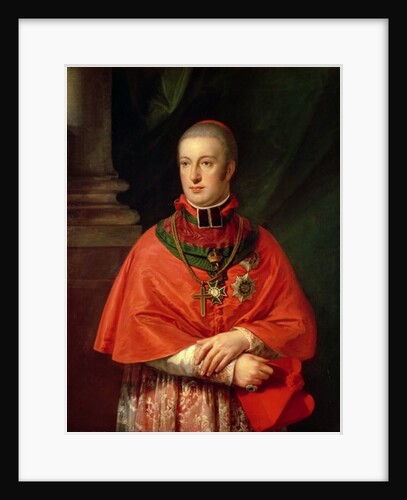 Rudolf of Habsburg, Archduke of Austria, youngest son of Leopold II, in cardinal's robes by Johann Baptist Edler von Lampi