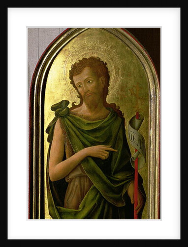 St. John the Baptist, panel from a polyptych removed from the church of St. Francesco in Padua, 1451 by Antonio Vivarini