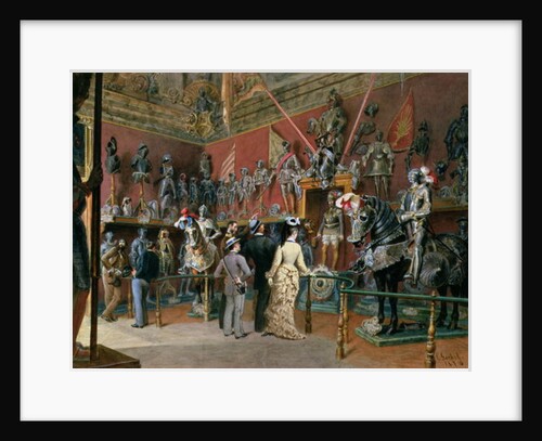 The first Armoury Room of the Ambraser Gallery in the Lower Belvedere, 1875 by Carl Goebel