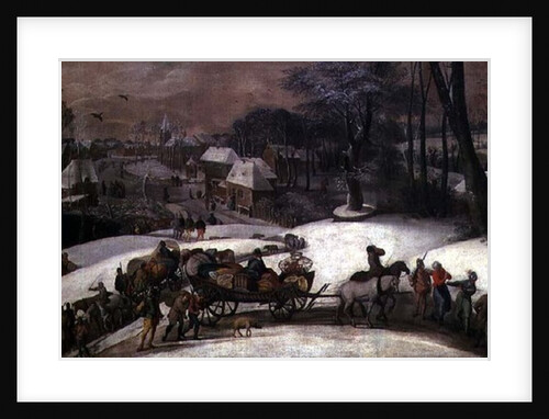 A Military Expedition in Winter, c.1590 by Gillis Mostaert