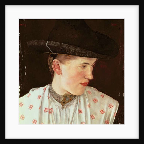 Head of a Peasant Girl, c.1880 by Wilhelm Maria Hubertus Leibl