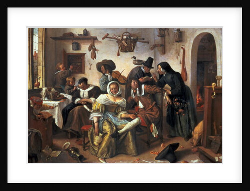Beware of Luxury, c.1663 by Jan Havicksz. Steen