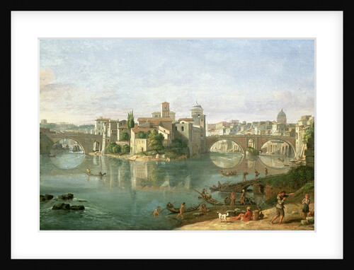 The Tiberian Island in Rome, 1685 by Gaspar van Wittel