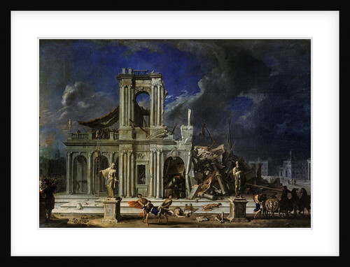 Samson smiting the Philistines, c.1633-34 by Johann Heinrich Schonfeldt