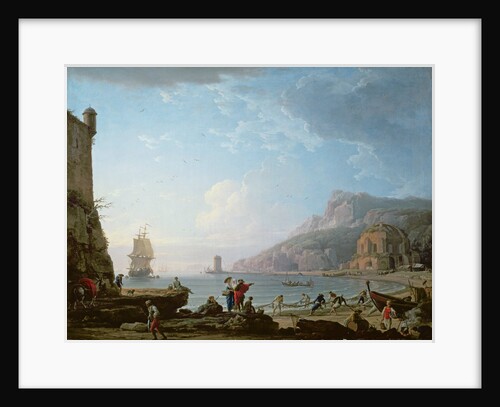 Morning scene in a bay, 1752 by Claude Joseph Vernet
