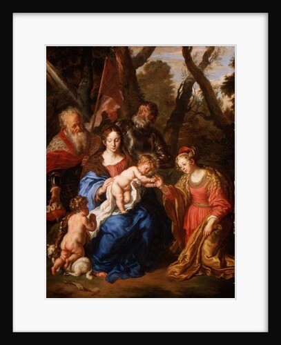 The Mystic Marriage of St. Catherine, with St. Leopold and St. William, 1647 by Joachim von Sandrart