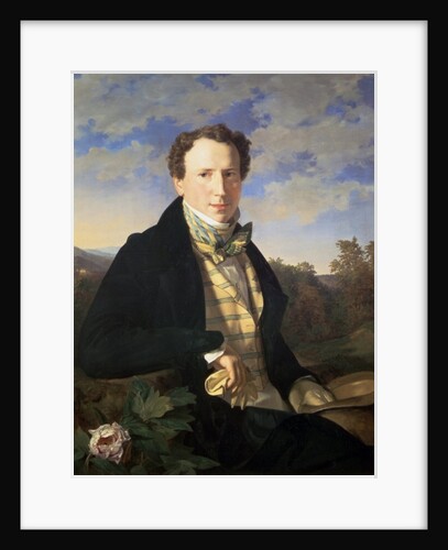 Self portrait, 1828 by Ferdinand Georg Waldmuller