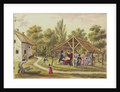 Afternoon tea at a tavern from the journal of Carl Baumann written 1813-25, 1822 by Franz Paumgarrten